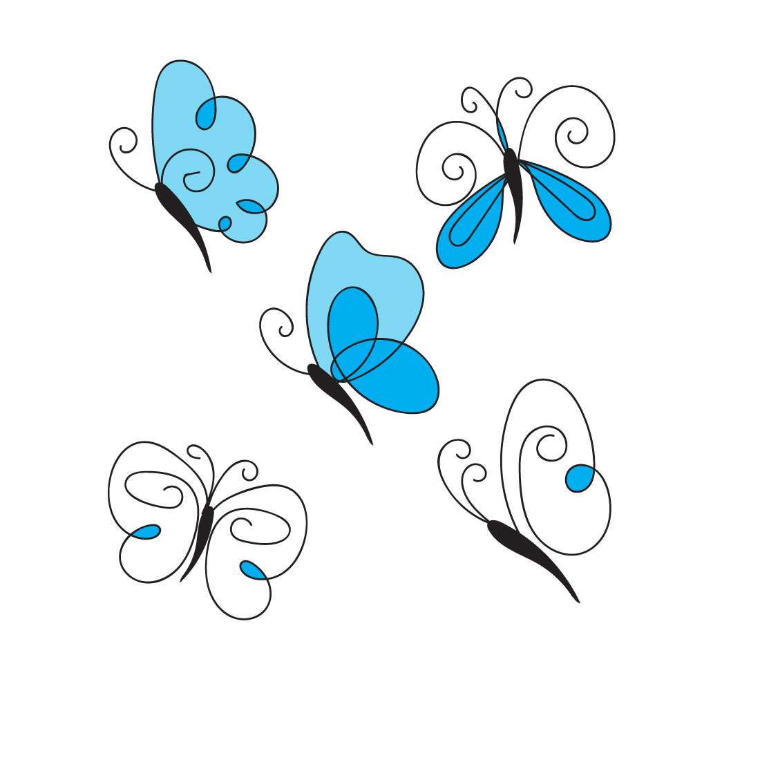 simple butterfly
