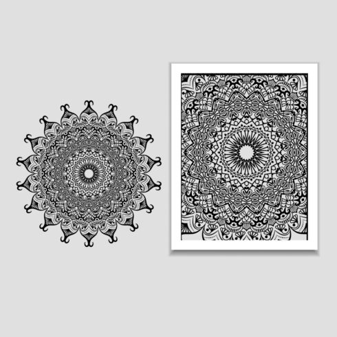 Mandala Pattern Design For Background, Scarf Pattern Texture For Print.