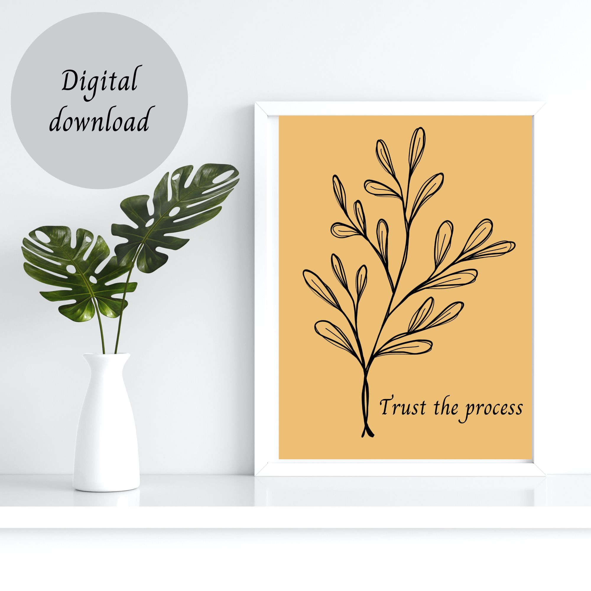 Beautiful Motivational Printable Wall Art Design cover image.