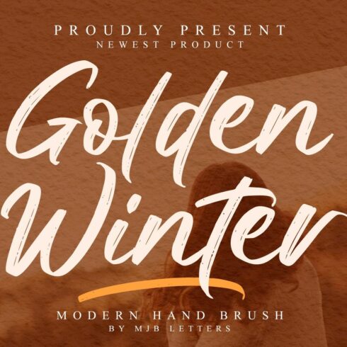 Golden Winter Casual Display Font cover image.
