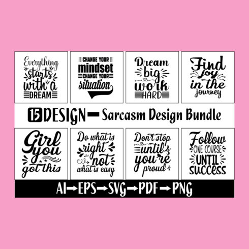 Sarcasm Design Bundle main cover