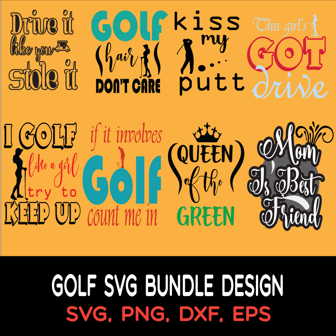 Typography SVG Bundle Design cover image.
