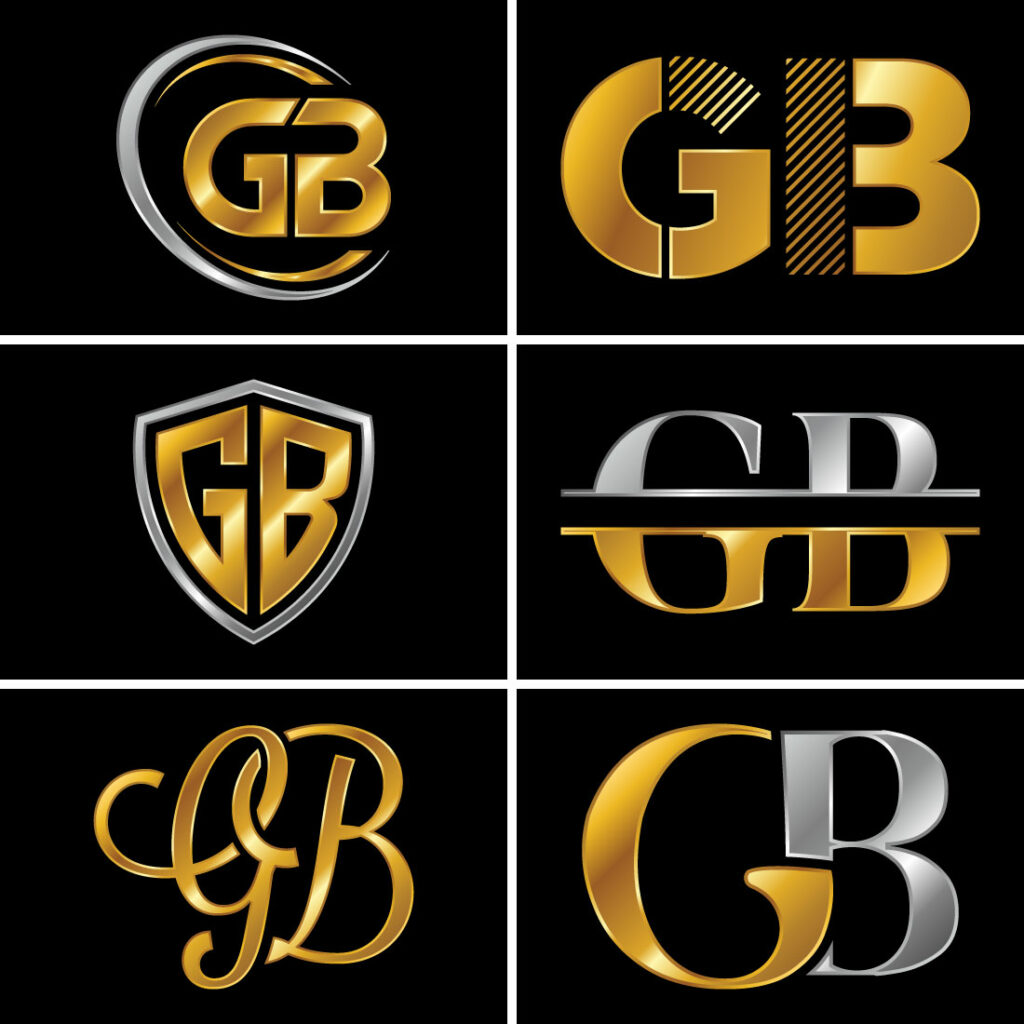 Initial Letter G B Logo Design Vector Template. Graphic Alphabet Symbol ...