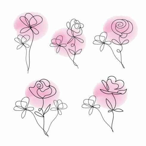 Rose Clipart Drawing main cover.