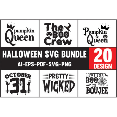 Halloween SVG Design Bundle main cover