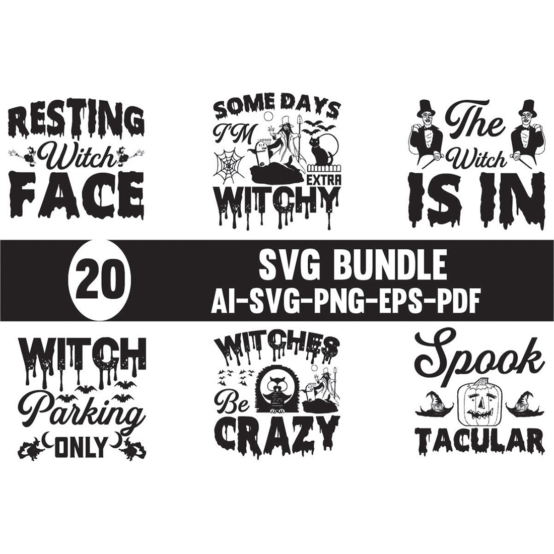 Halloween SVG Design Bundle main cover