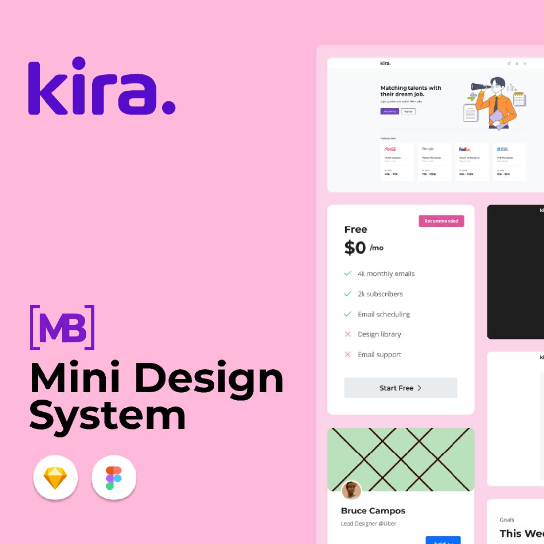Kira Minimalist Design System.