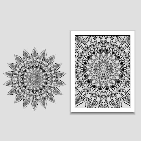 Mandala Banner Decorative Flower Mandala Background With Place For Text.