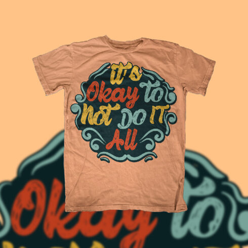 Hand Lettering T-shirt Design main cover.