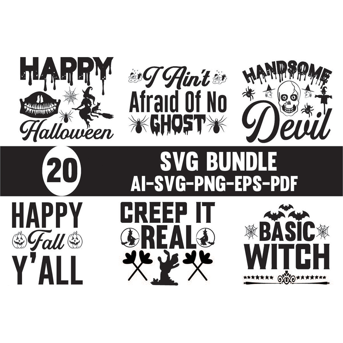 Halloween SVG Design Bundle main cover