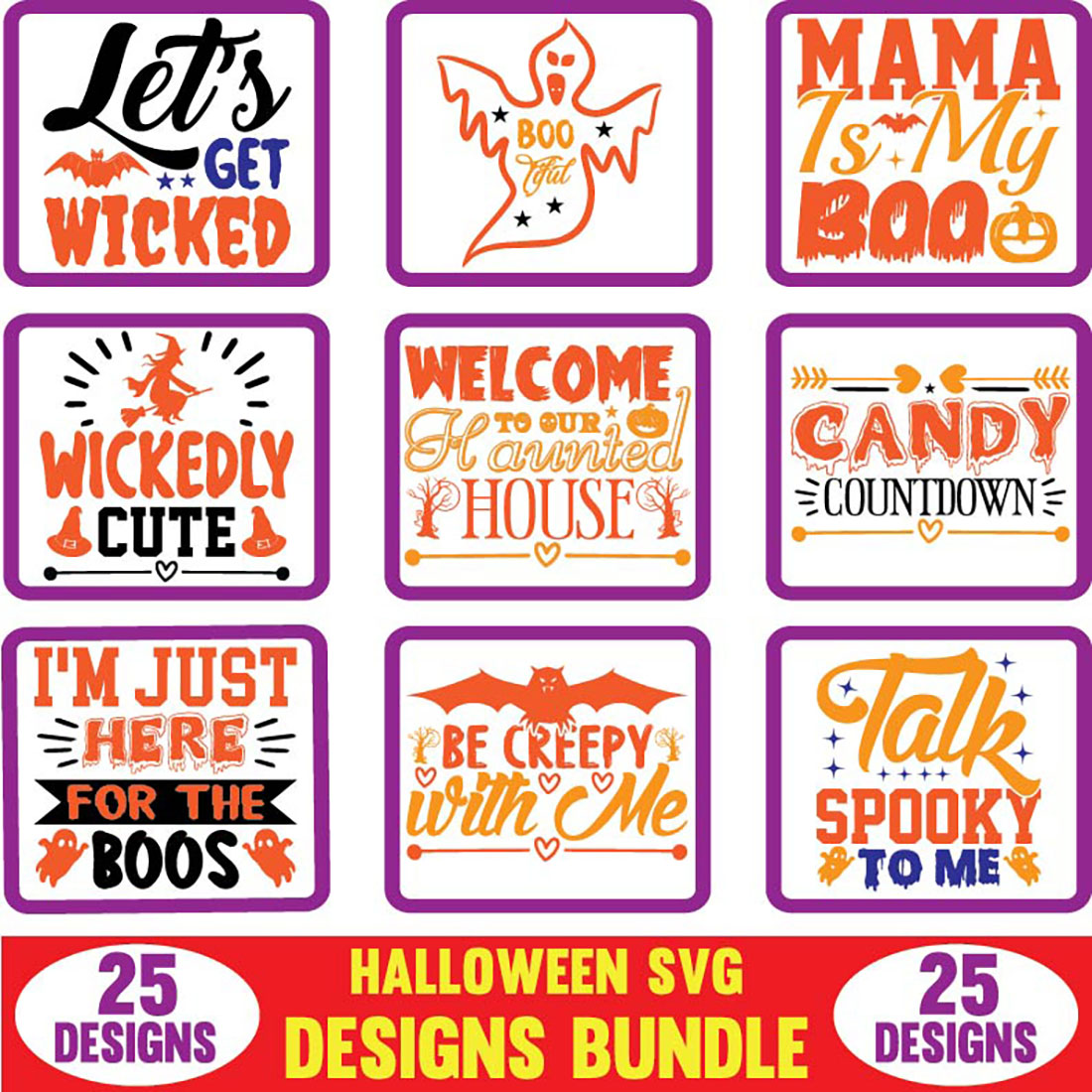 Halloween SVG Designs Bundle main cover