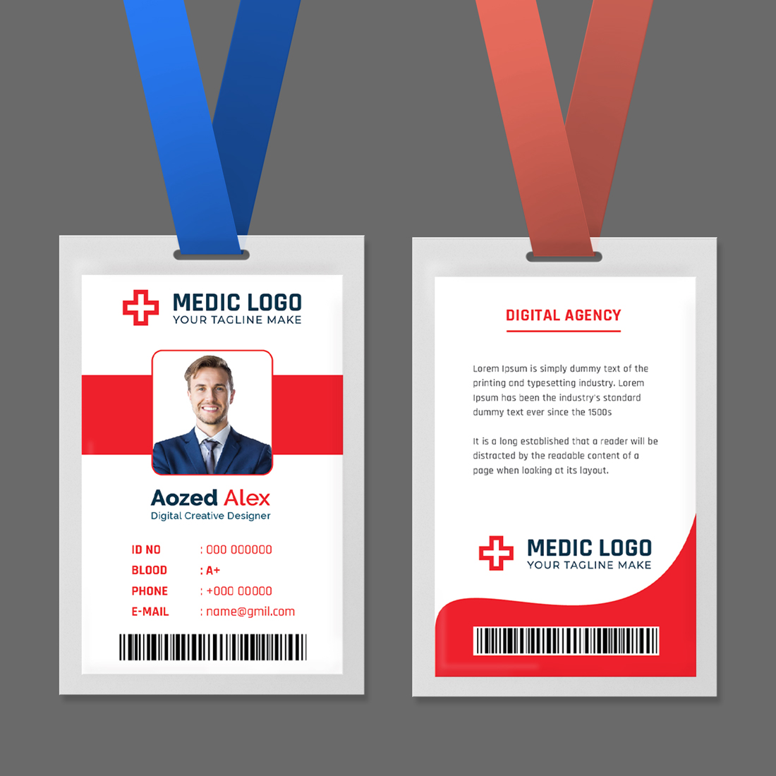 Corporate Business ID Card Template Design Cover.