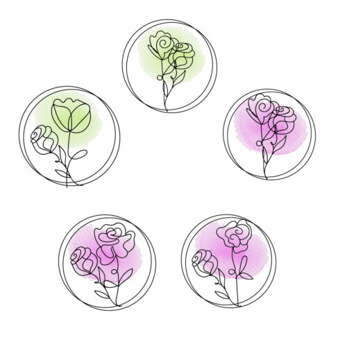 Watercolor Rose Set main cover