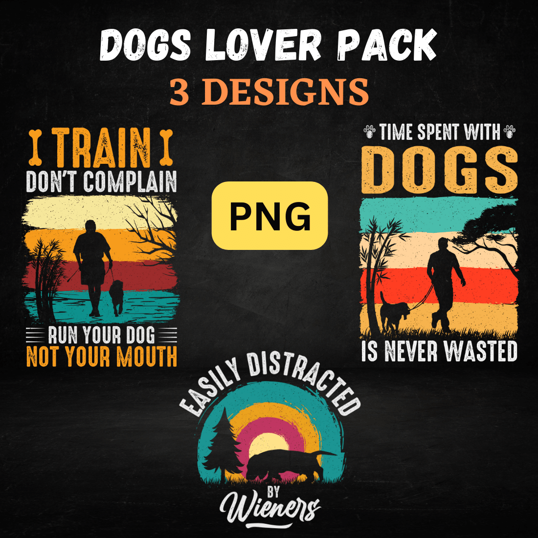 Dogs Lover Pack PNG main cover.