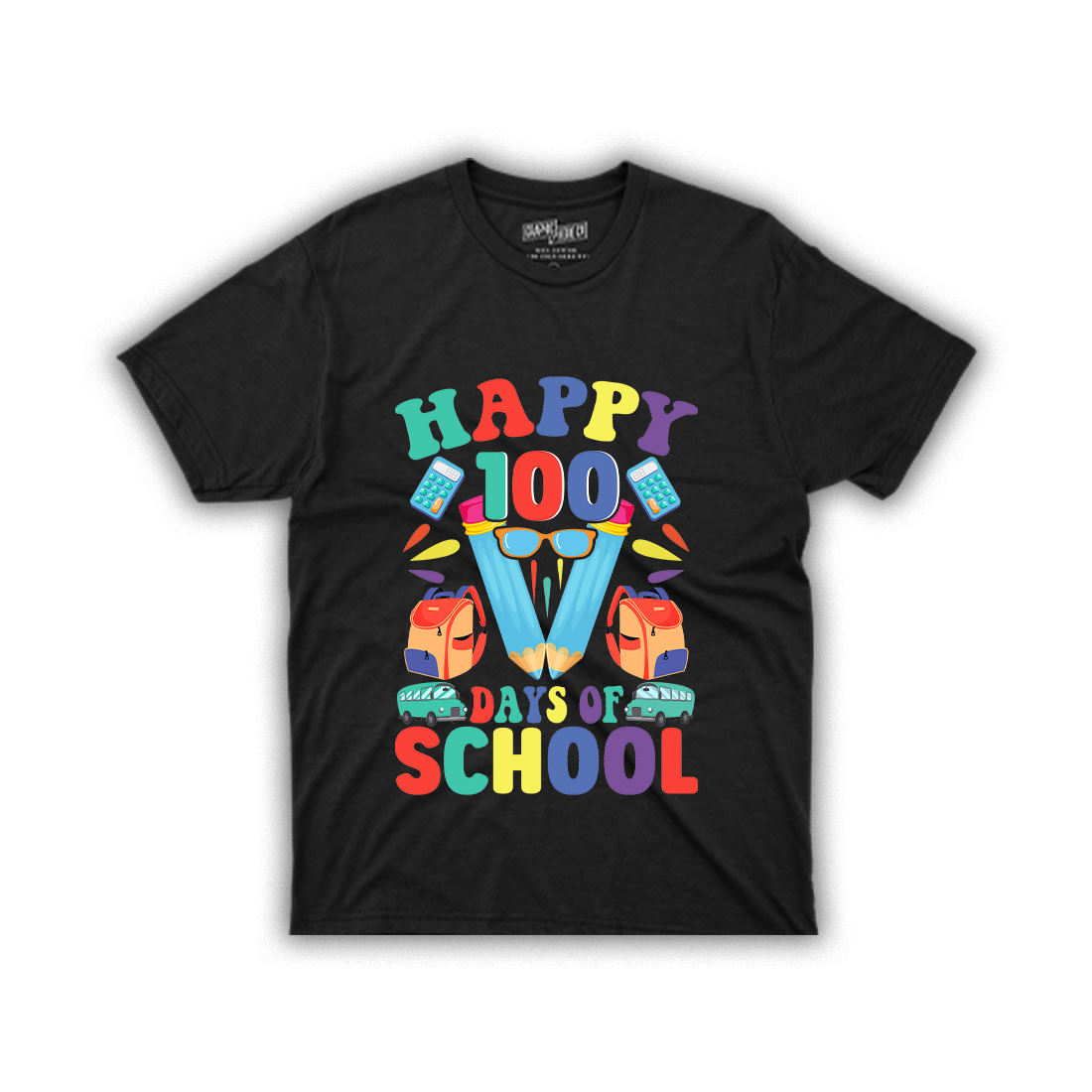Image of a T-shirt with a unique inscription Welcome 100 Days Of School