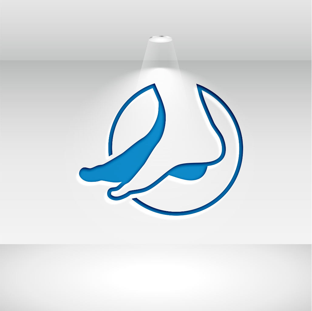 Foot Therapy Logo Design Template - Arte vetorial de stock e mais imagens  de Pegada - Pegada, Tecnologia, Pé - iStock