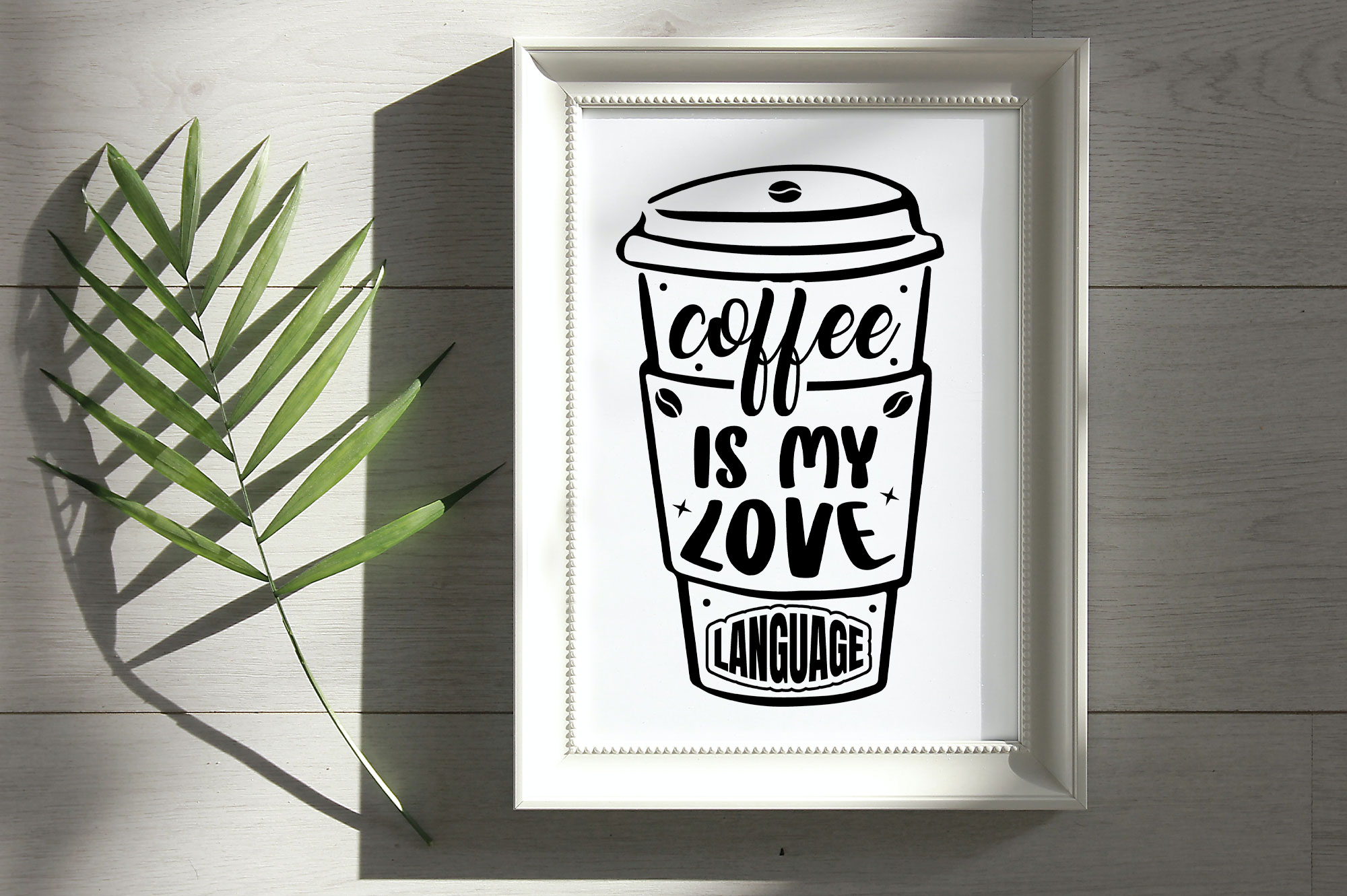 Coffee is My Love Mockup Wall Art preview image.