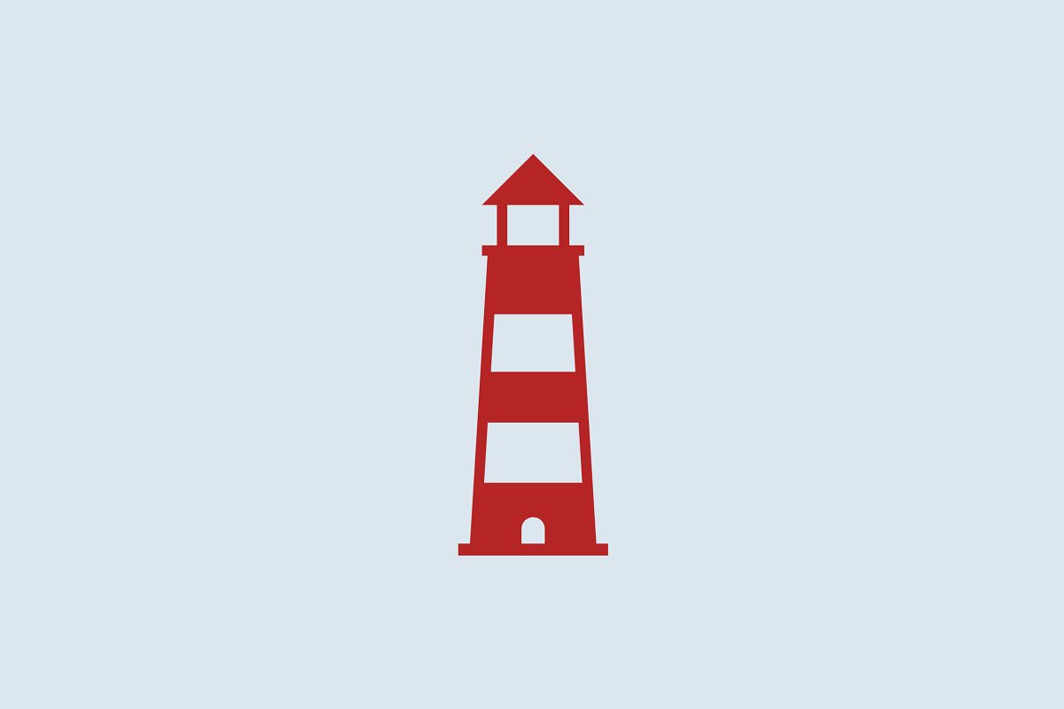 10 Lighthouse Icons preview.