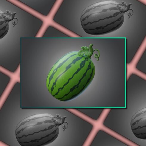 3D Stylized Watermelon main image preview.