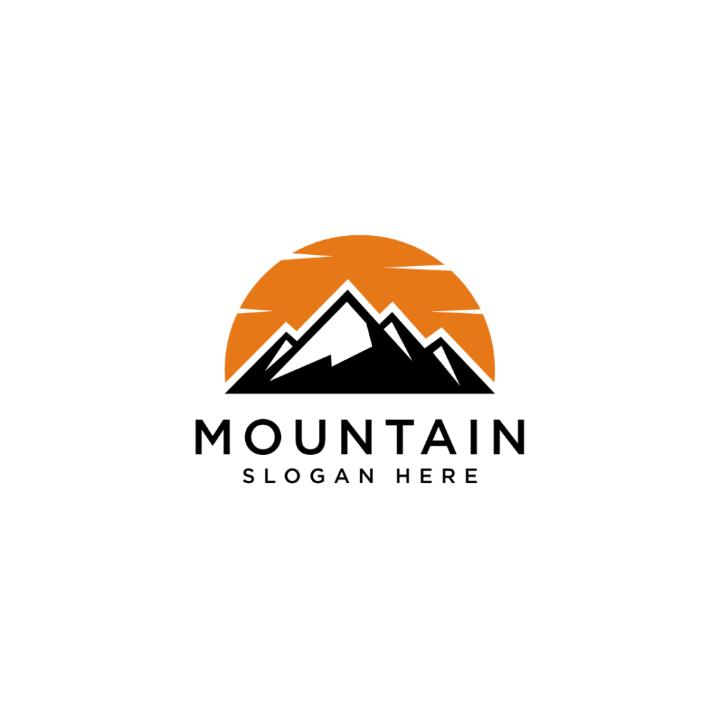 mountain logo design vector | MasterBundles