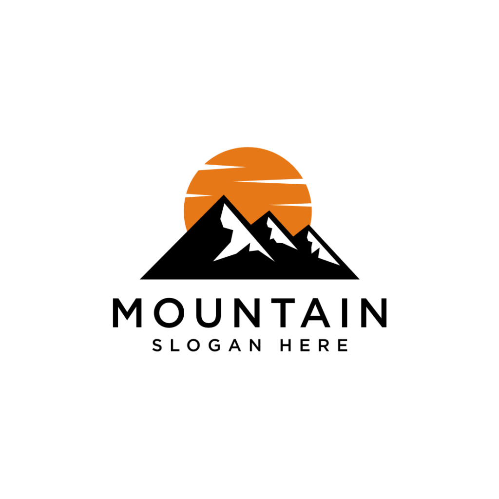 mountain logo design vector | MasterBundles