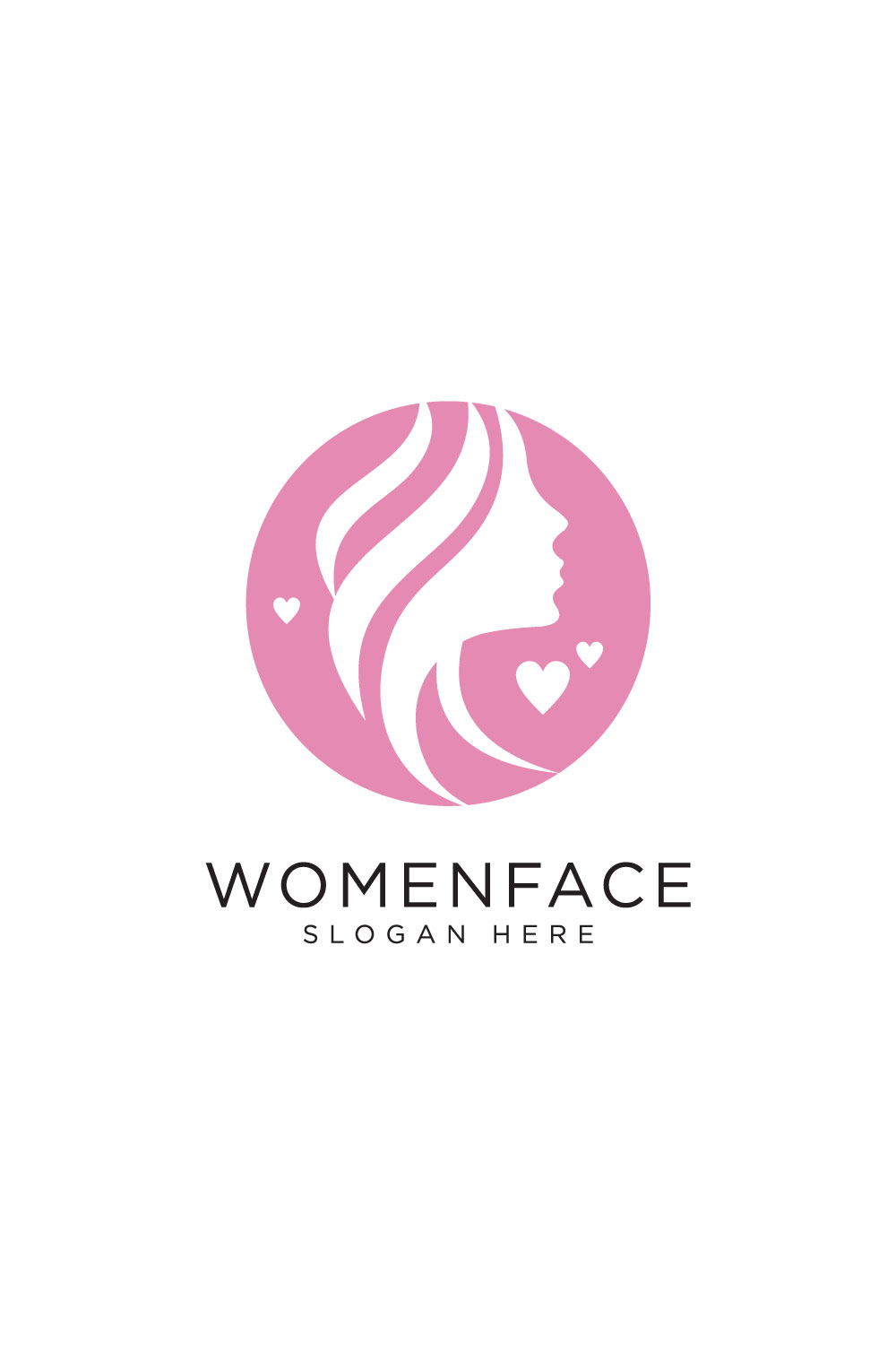 Beauty Salon Woman Face Logo Template » Design a Lot