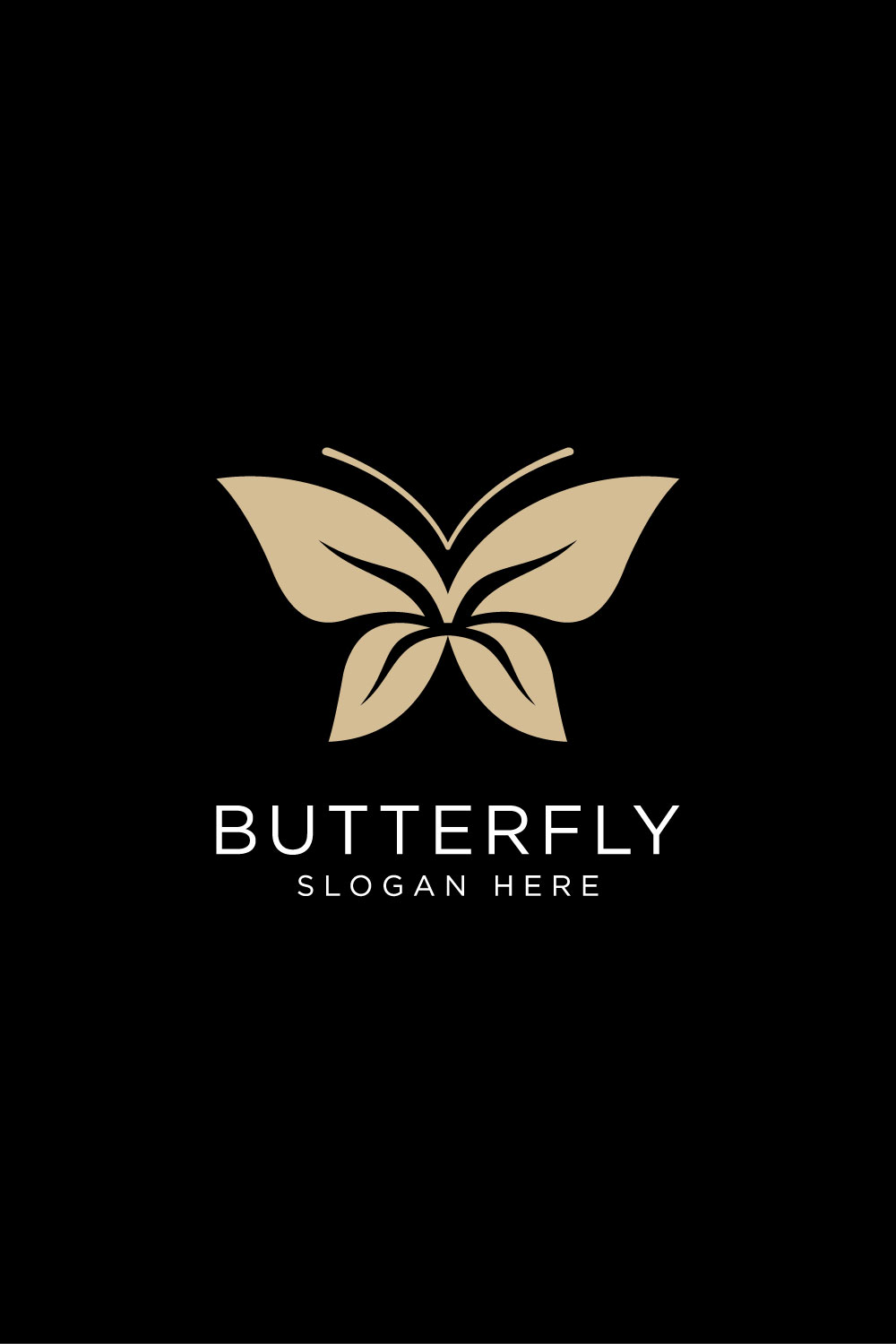 butterfly logo design vector pinterest preview image.