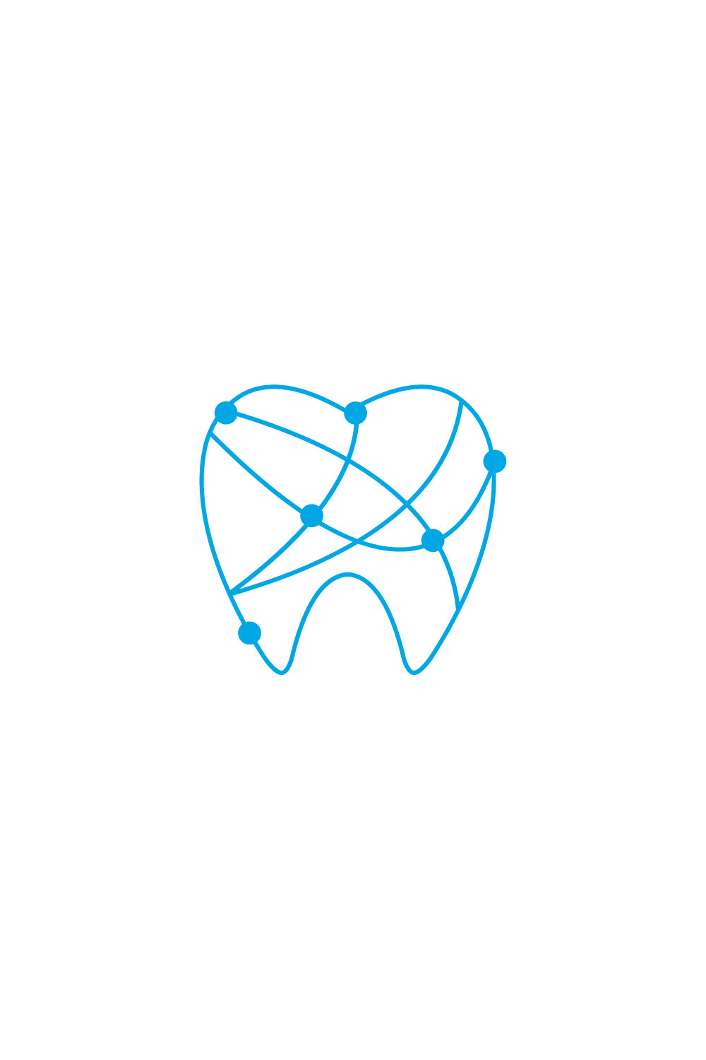 dental tech logo design vector pinterest preview image.