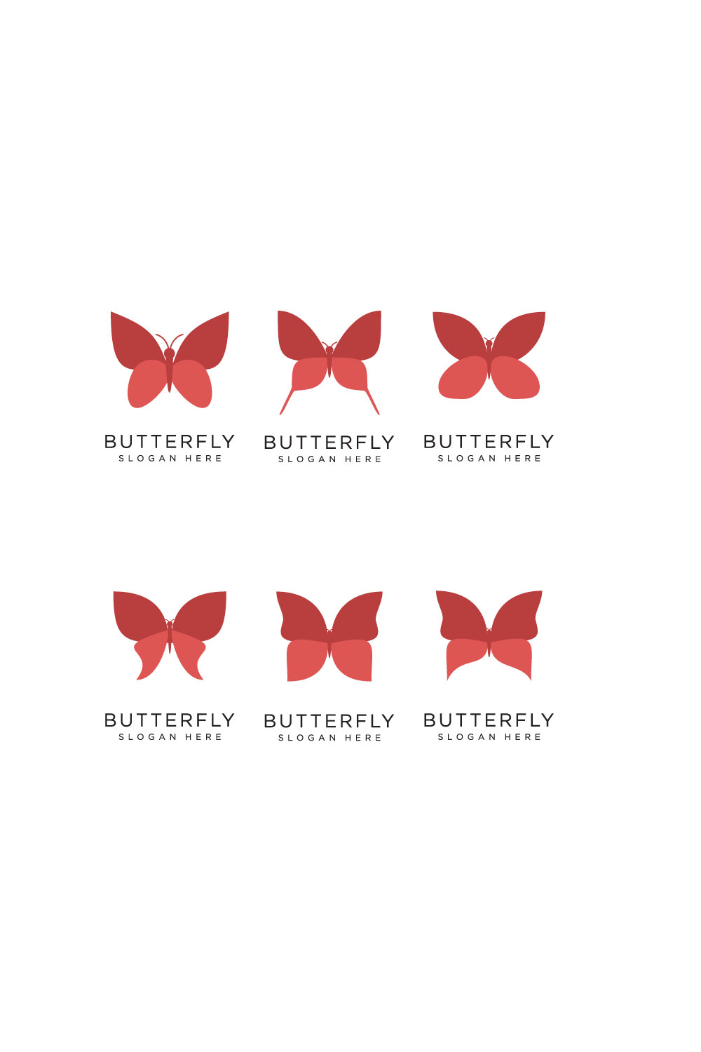 butterfly logo design vector pinterest preview image.