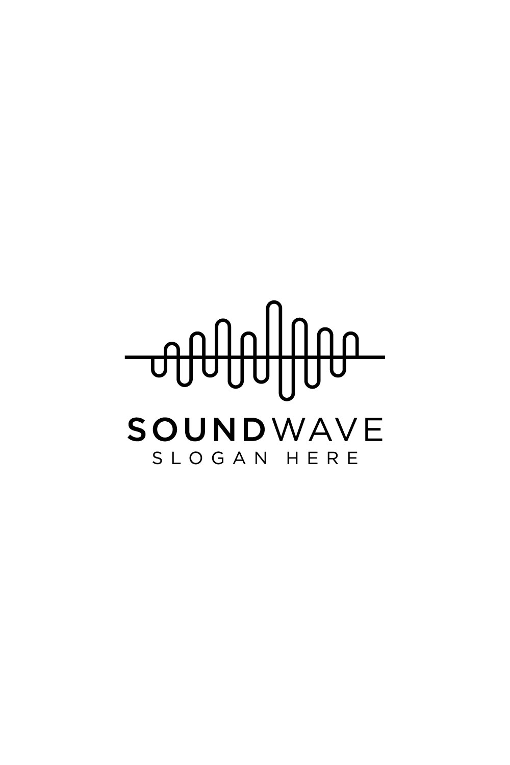 sound wave logo design vector pinterest preview image.