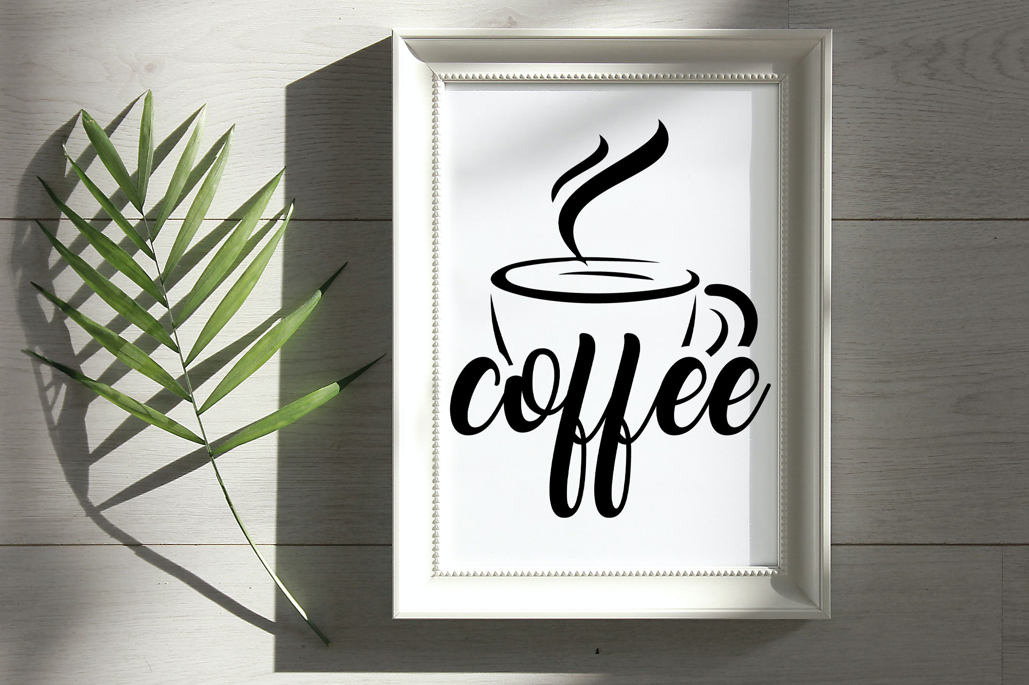 Coffee SVG Design Mockup Wall Art preview image.
