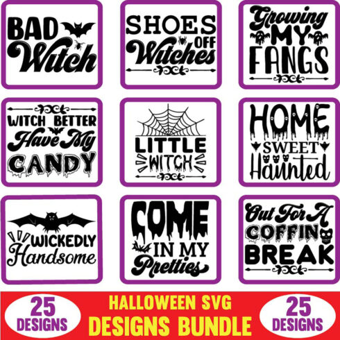 Halloween SVG Designs Bundle main cover