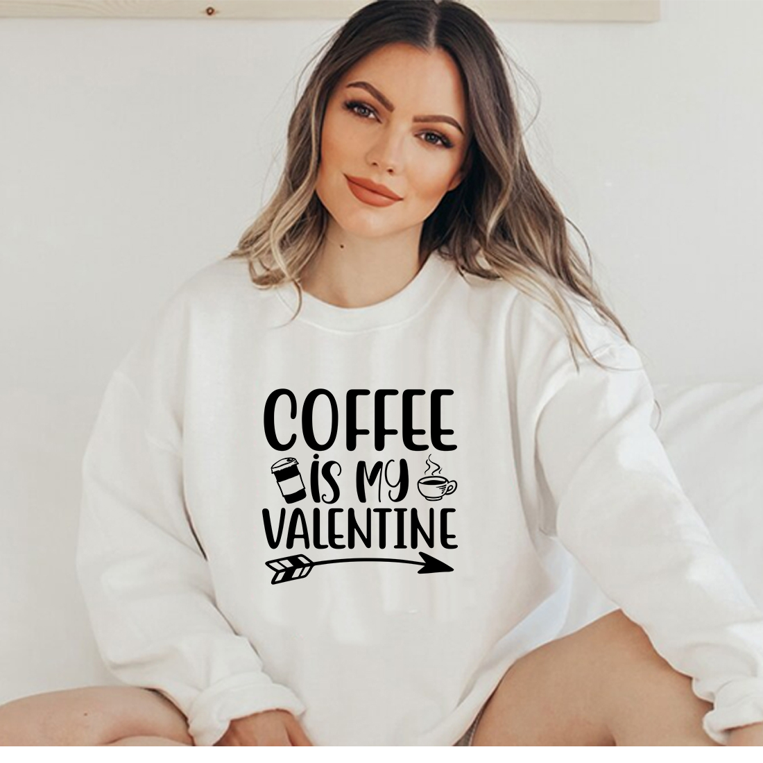 Coffee Is My Valentine T-shirt SVG Design Bundle preview image.