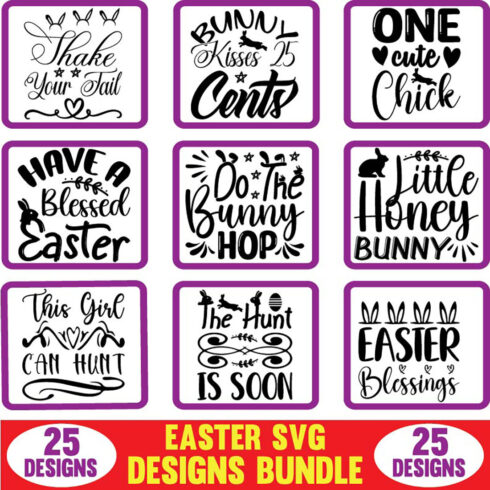 Easter SVG Designs Bundle main cover