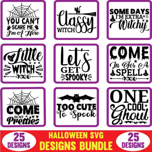 Halloween SVG Designs Bundle main cover