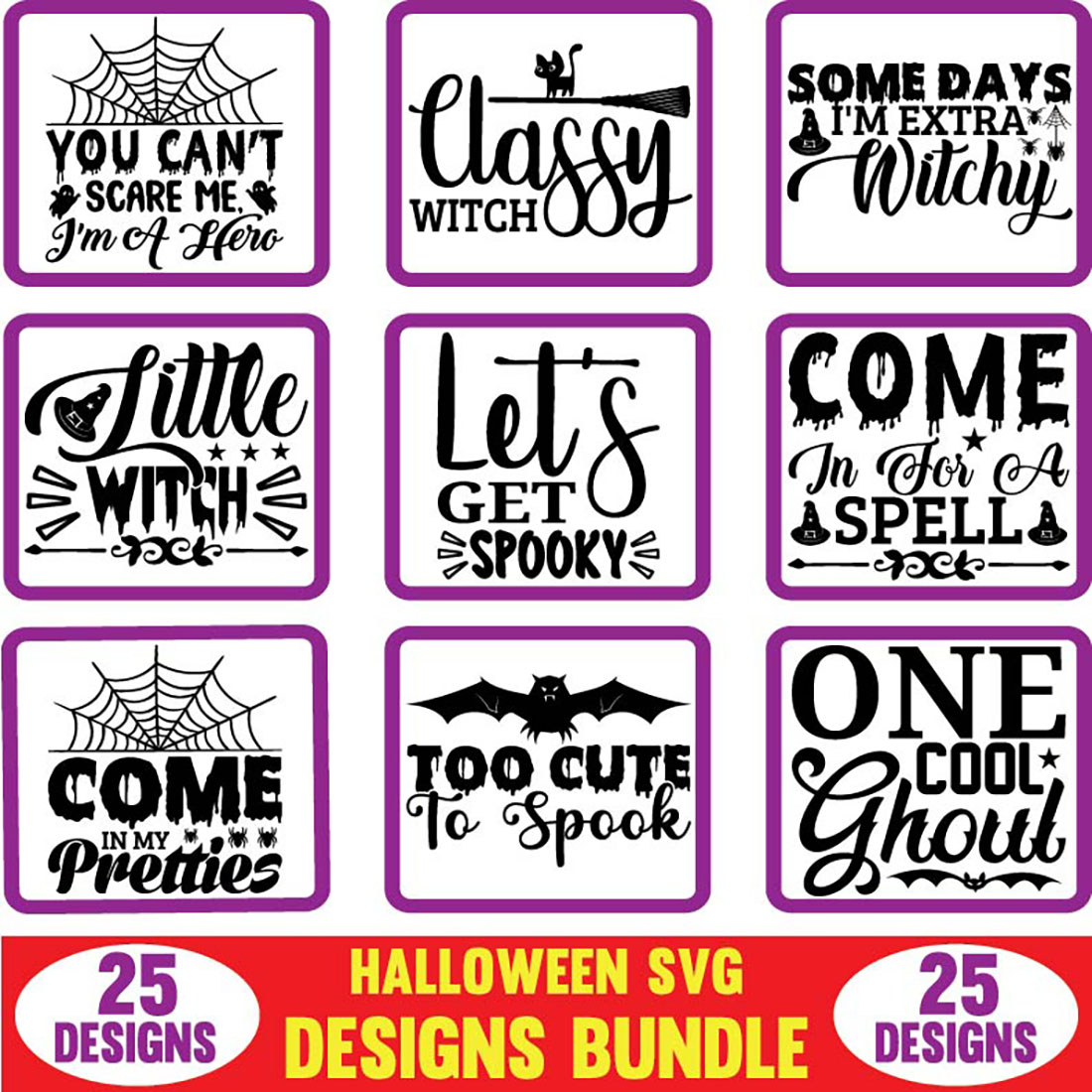 Halloween SVG Designs Bundle main cover