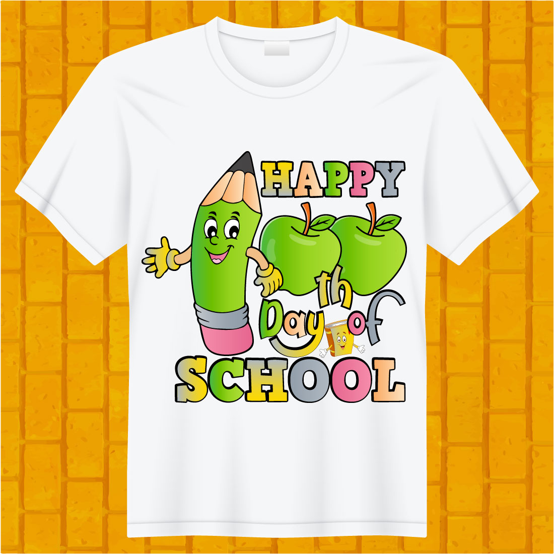 Happy School Design SVG Bundle preview image.