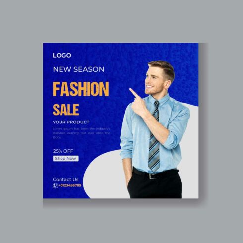 Fashion Sale Social Media Banner Post Template main cover