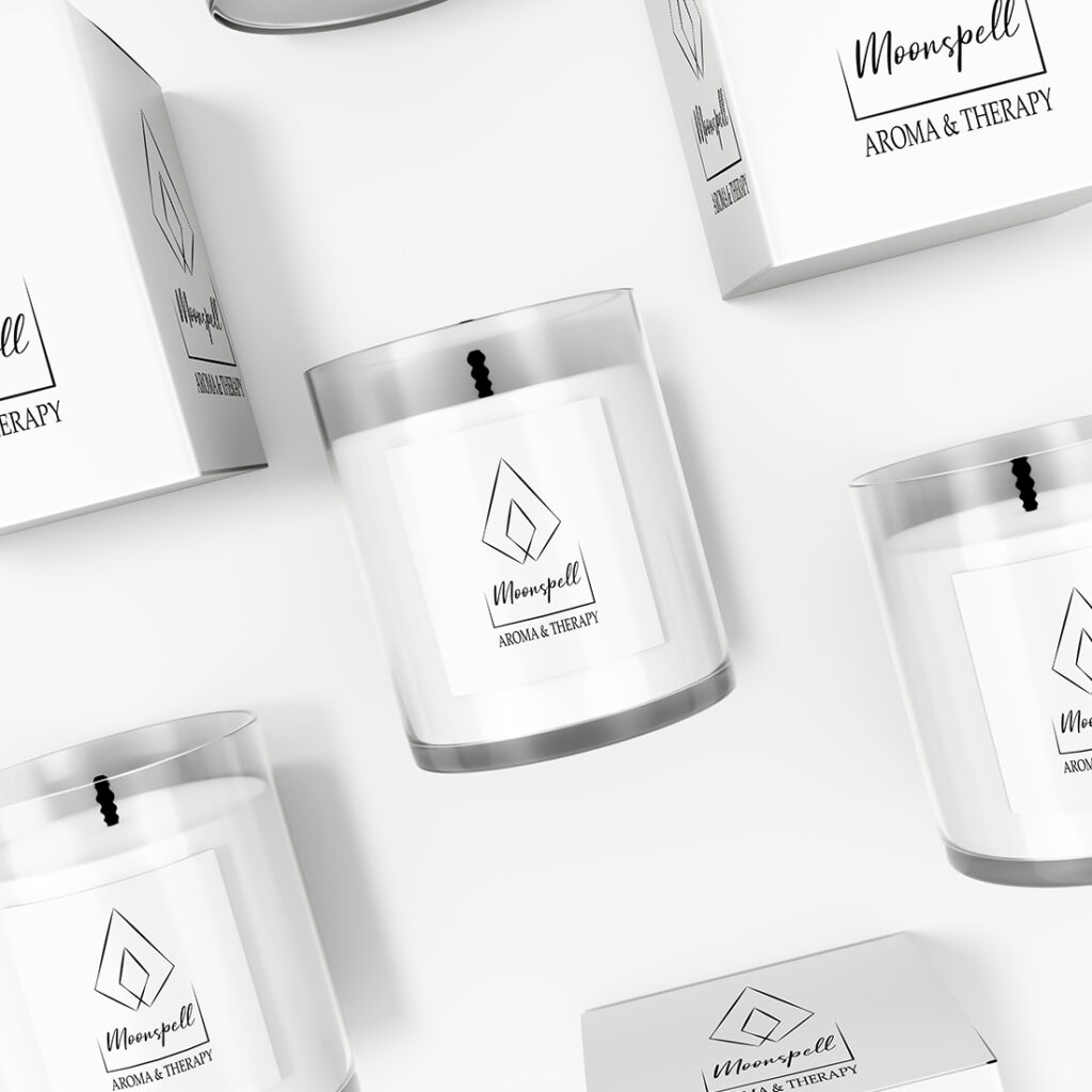 Aroma Candles Black Vector Logo MasterBundles