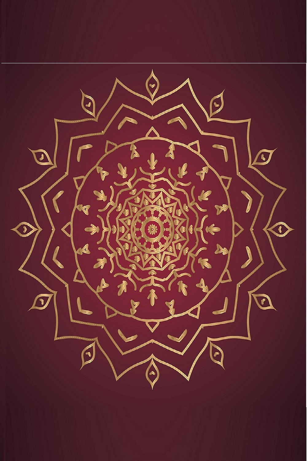 Luxury Mandala Design pinterest image.