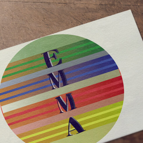 Image with a colorful logo with the inscription Emma