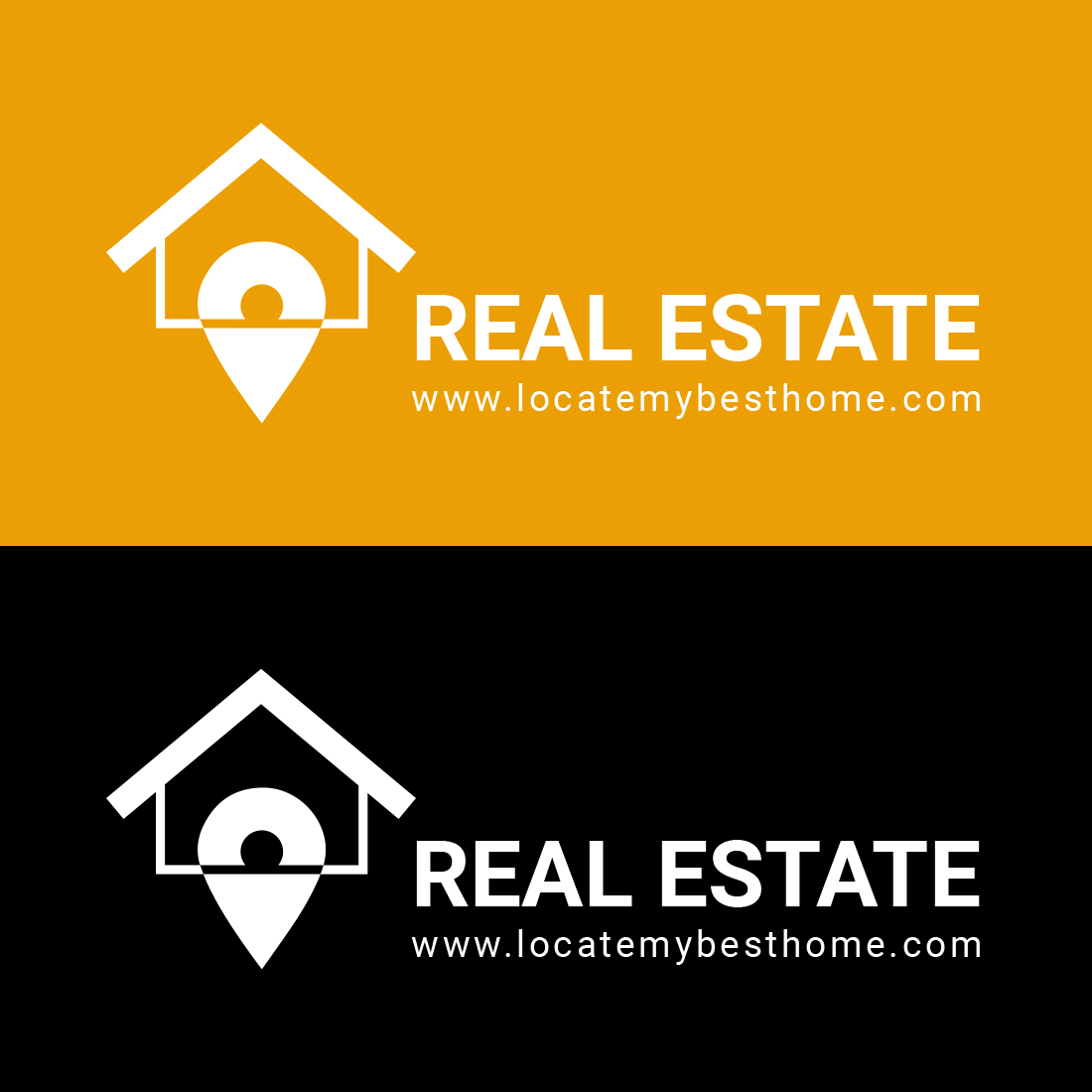 Modern Real Estate Logo Design presentation.
