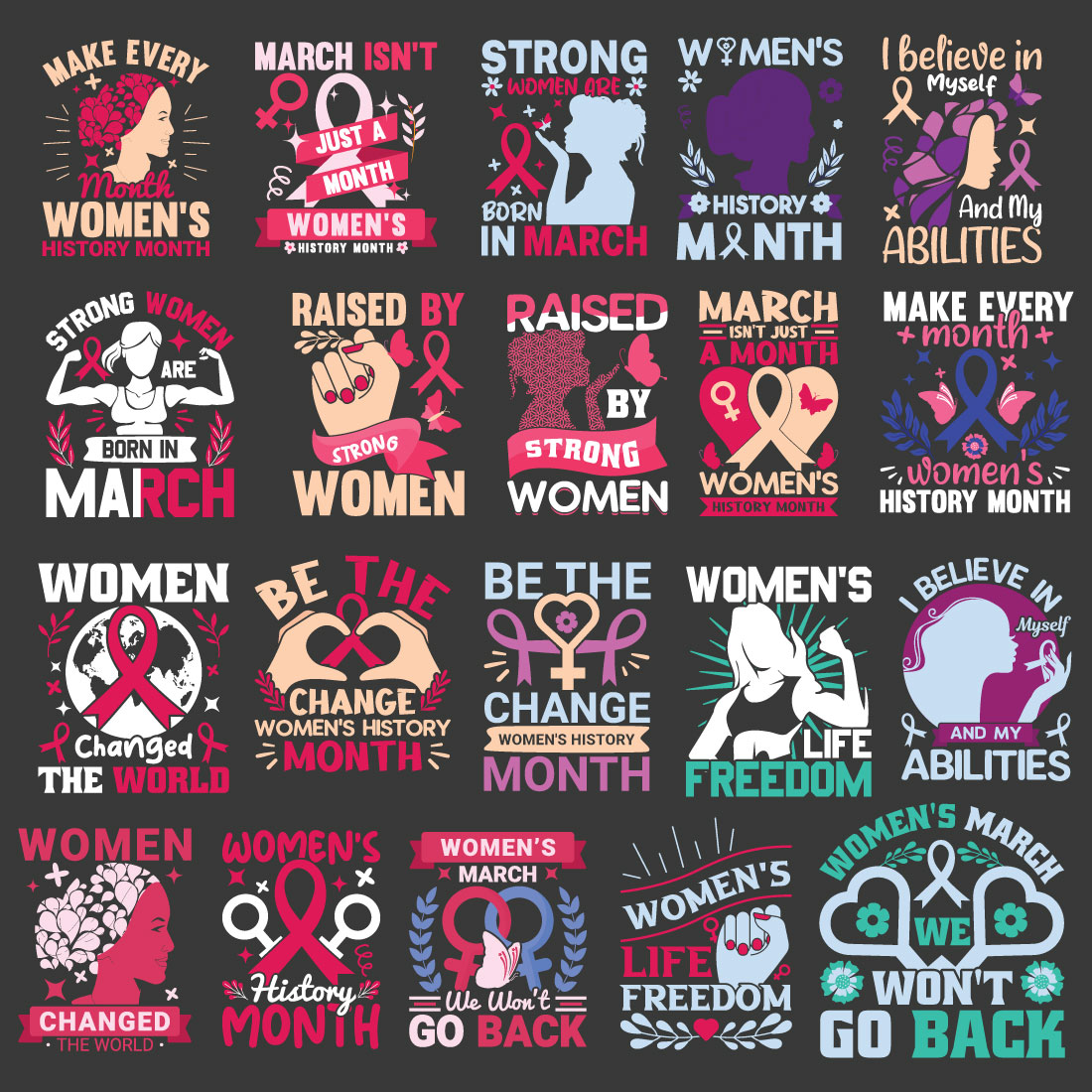 Women's History Month Design cover image.