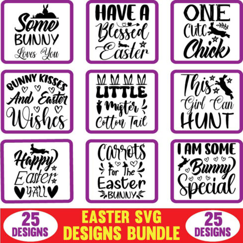 Easter SVG Designs Bundle main cover.
