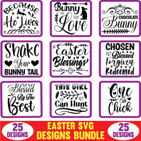Easter SVG Designs Bundle main cover