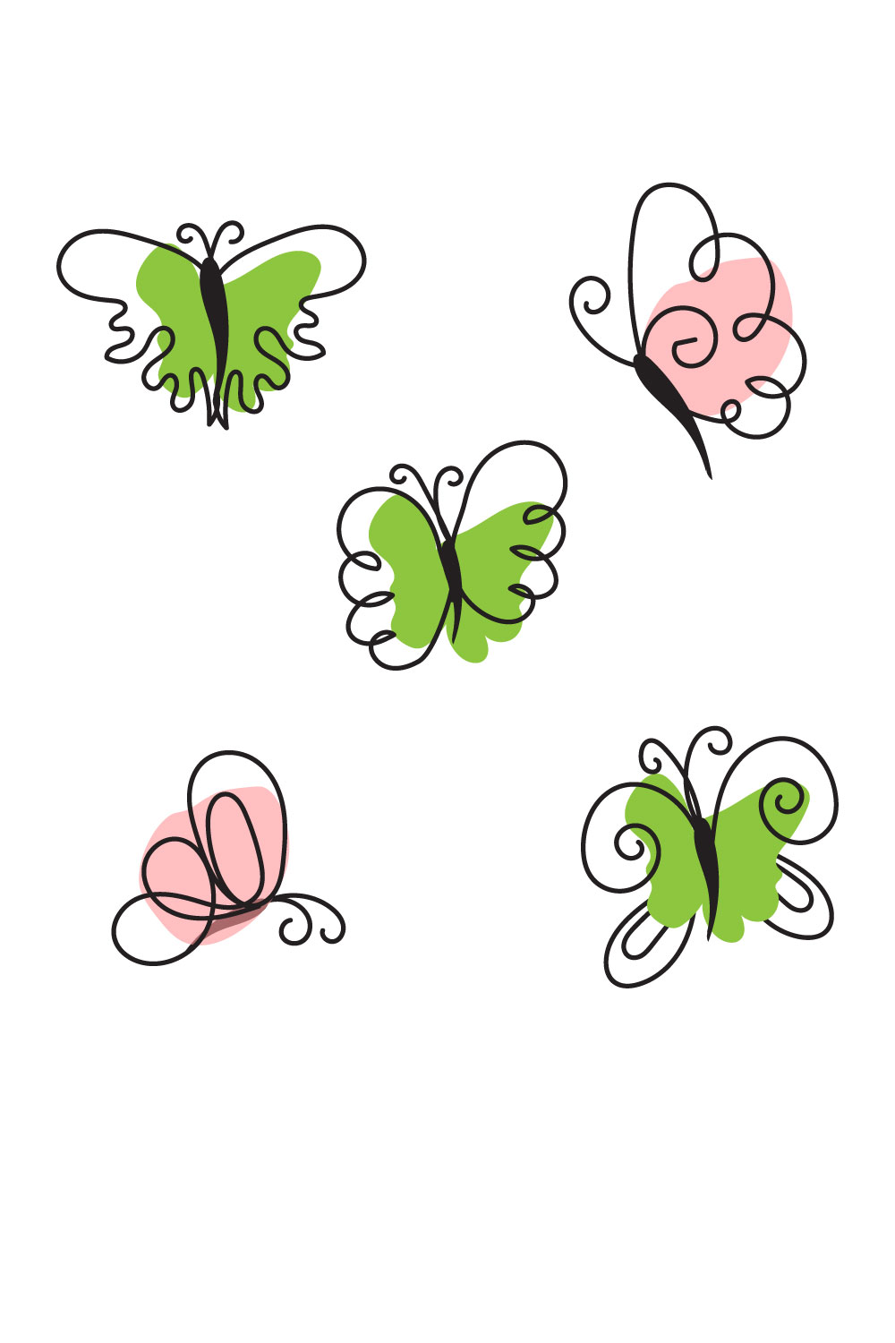 Butterfly Flat Design Pinterest.