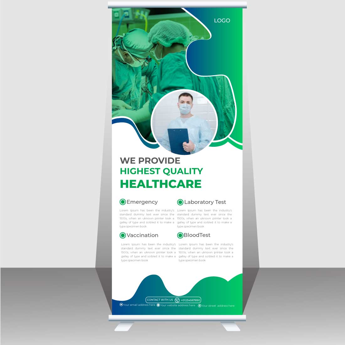 Medical Roll-Up Banner main cover