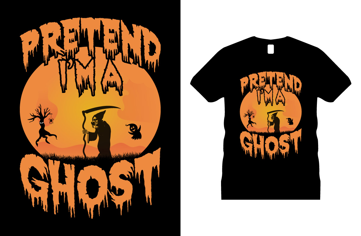 T-shirt image with amazing halloween themed print