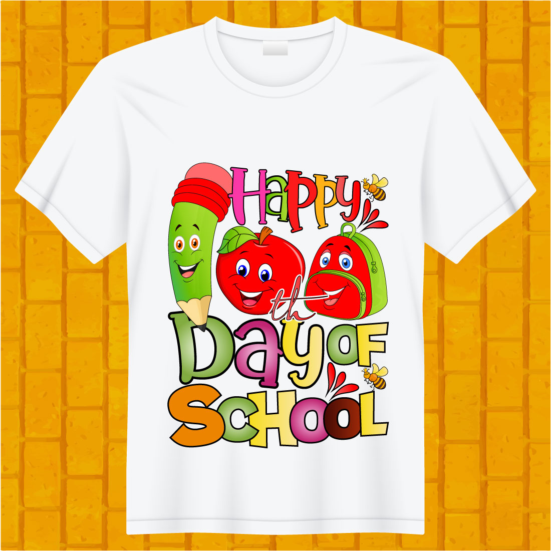 School Happy Days Design SVG Bundle preview image.