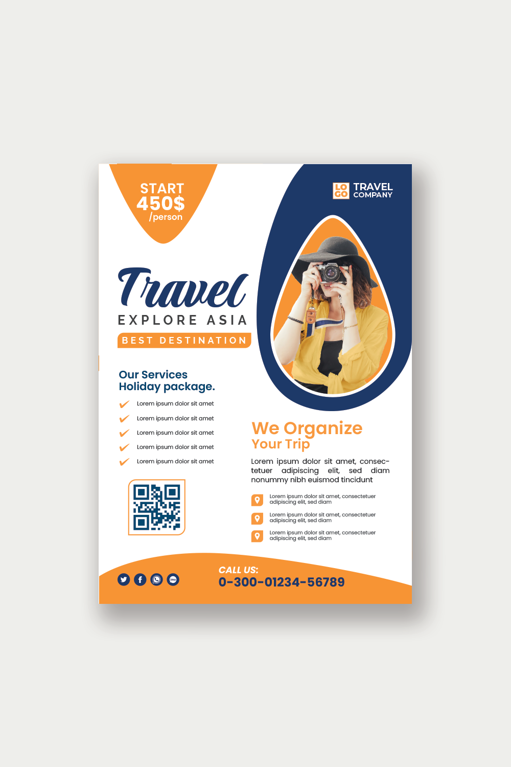 Travel sale flyer template - MasterBundles